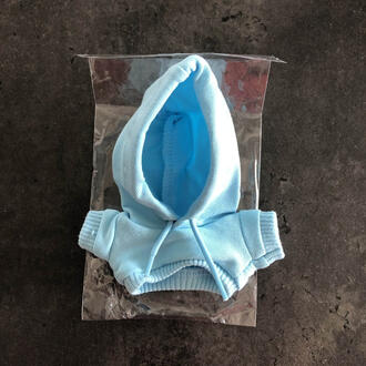 [Tradera] Light Blue Hoodie Ljusblå Huvtröja for/för Plush Gosedjur at/på 8-11cm