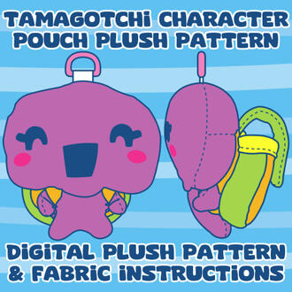 [Ko-fi] Tamagotchi Character Pouch Plush Pattern